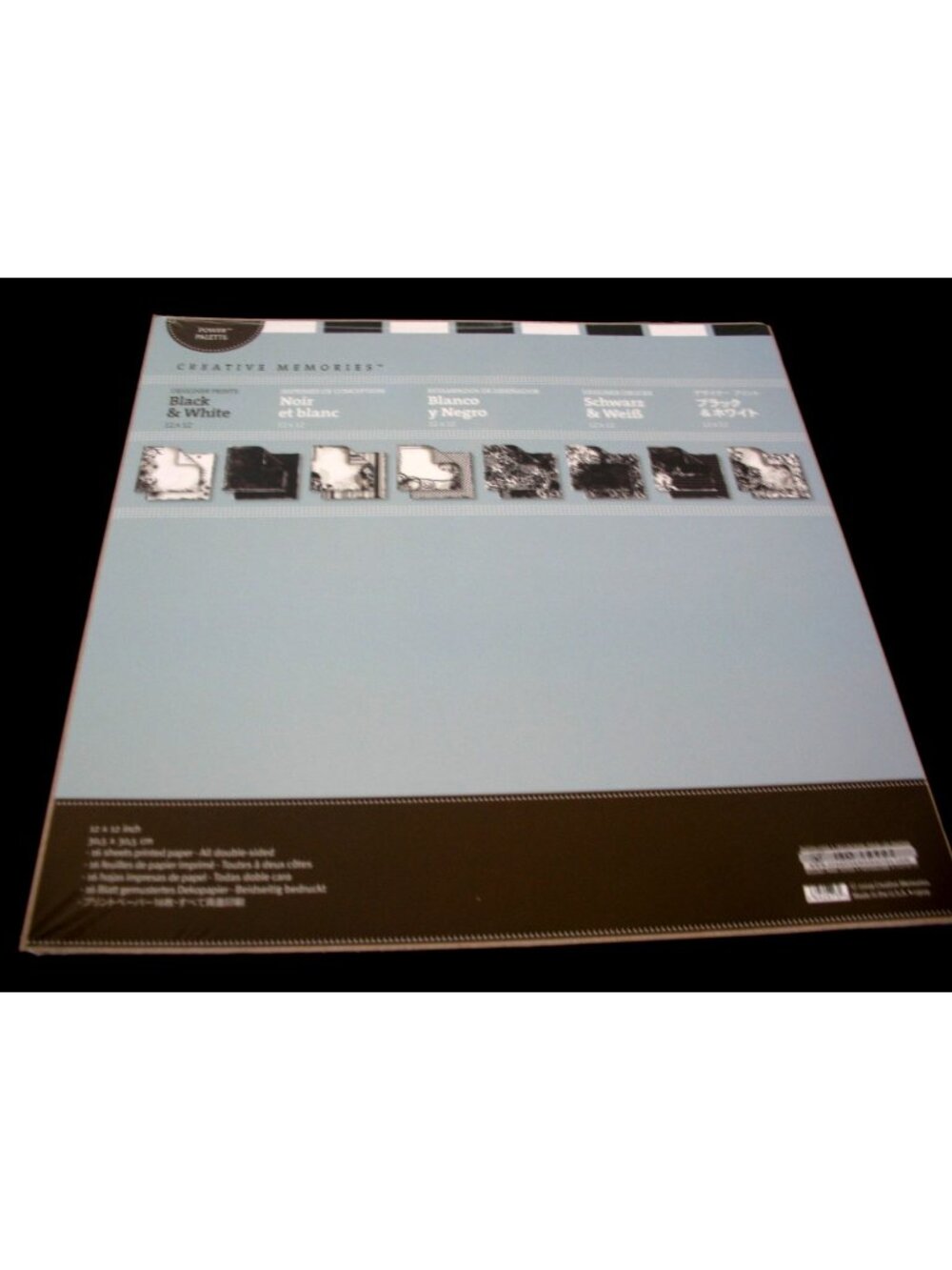 Creative Memories Designer Prints Black& White 12 x 12 Scrapbooking  NEW